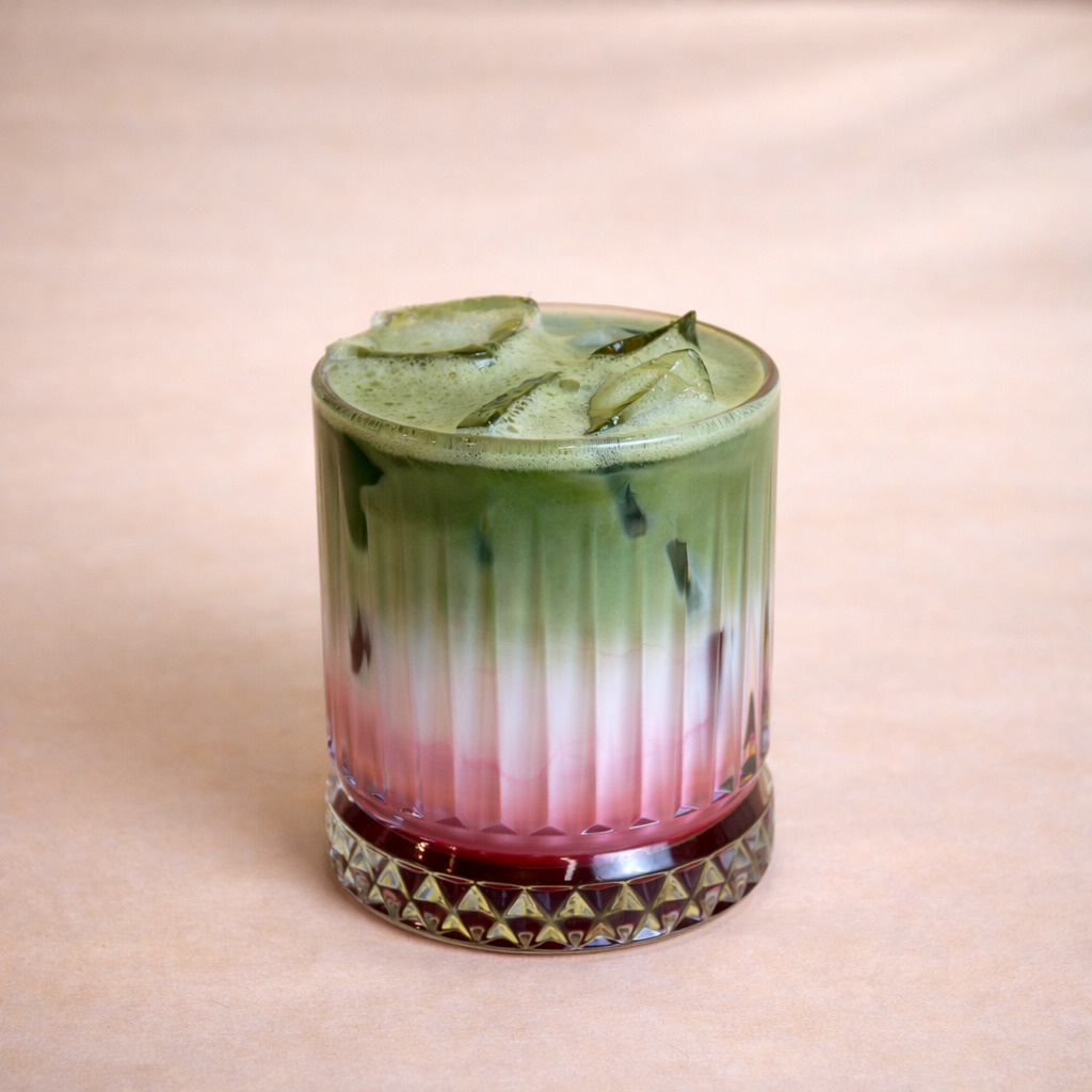 Ice Strawberry Matcha