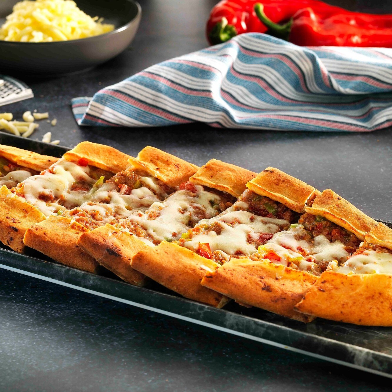 Kaşarlı Kıymalı Pide