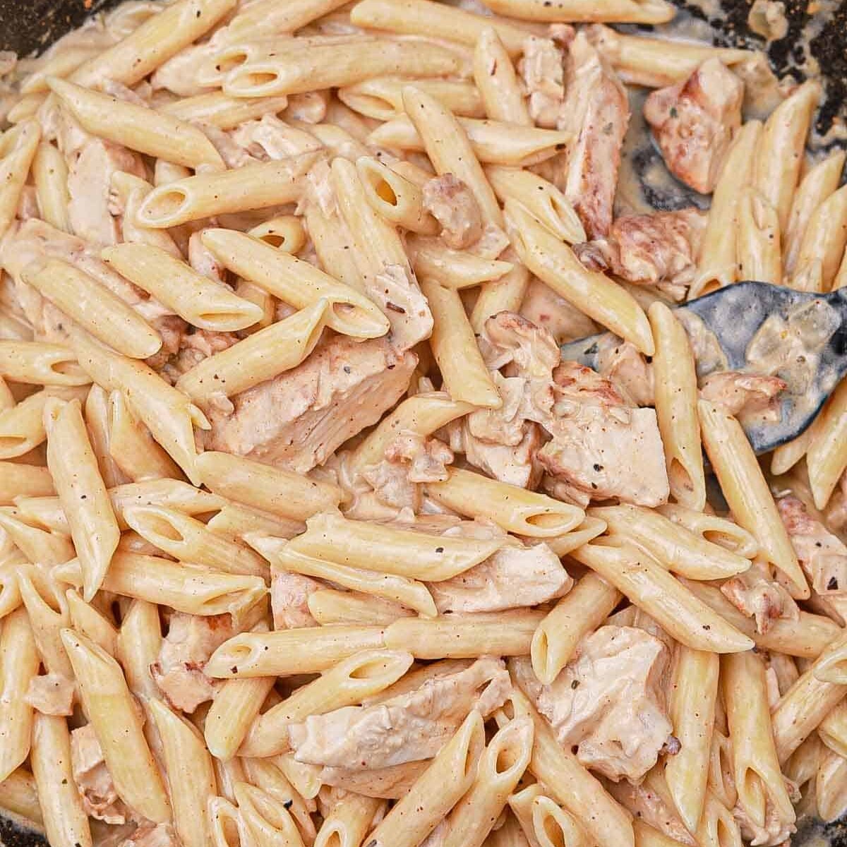Glutensiz Kremalı Mantarlı Tavuklu Makarnamız