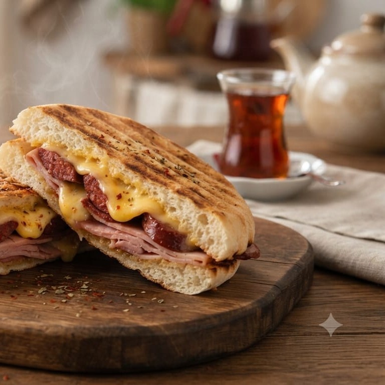 Fümeli Ve Sucuklu Tost (Tostlab Duble)