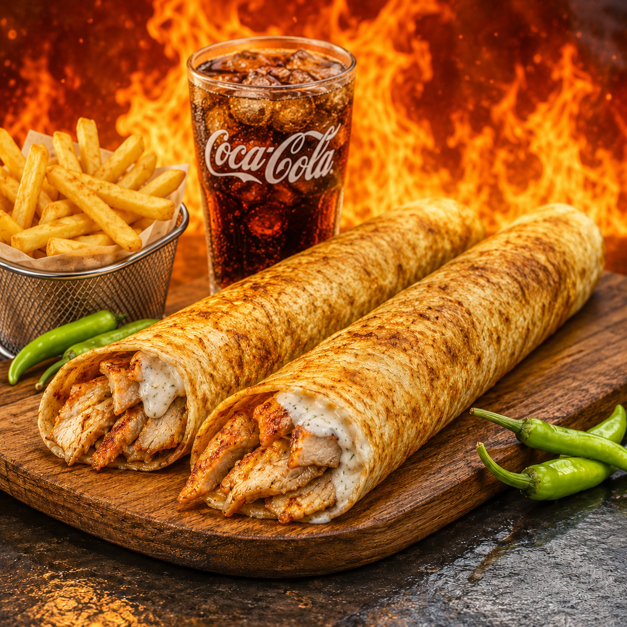 Coca Cola Hataylım Ranch Soslu Zurna Dürüm