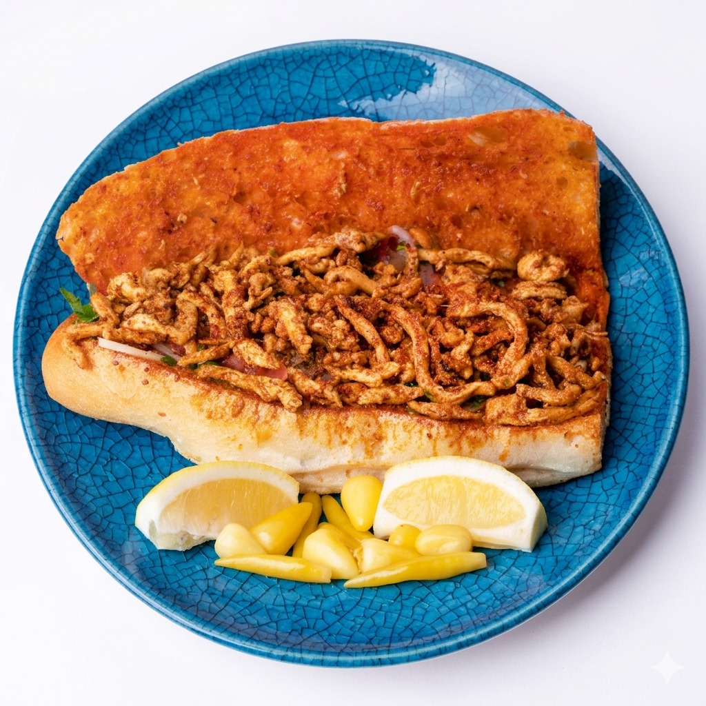 Yarım Ekmek Arası Tavuk Tantuni(1,5 Porsiyon)