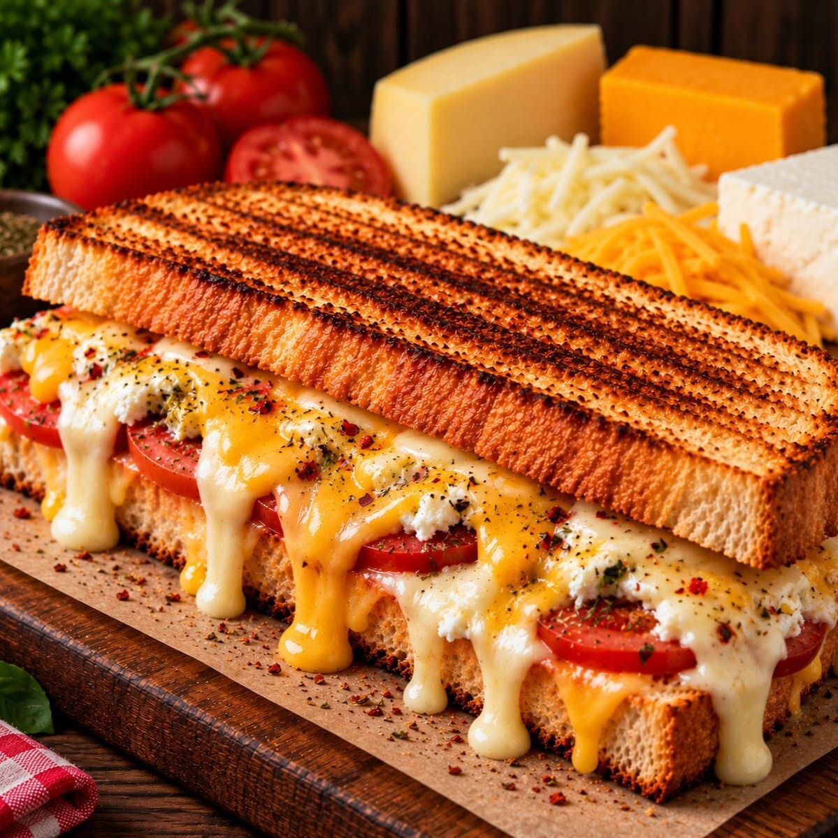Üç Peynirli Tost
