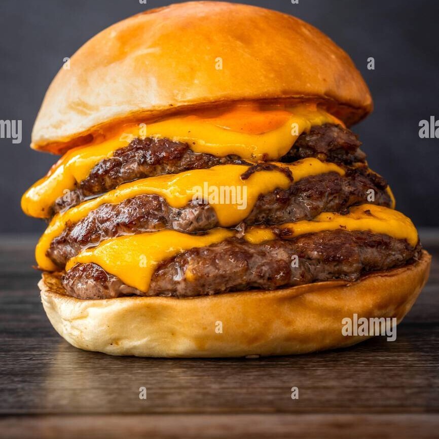 Trıple Smashed Cheese Burger + Coca-cola