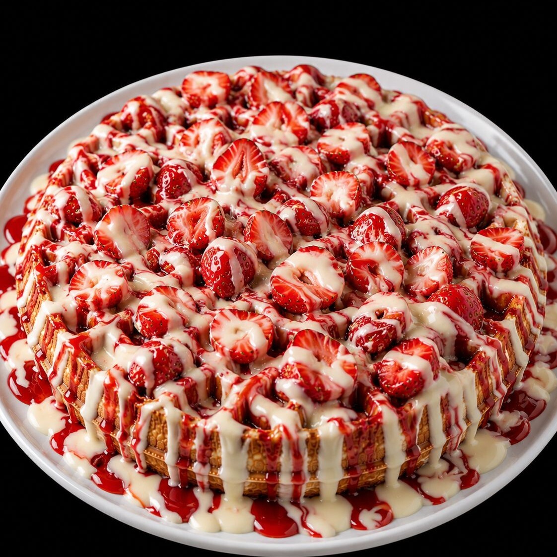 Çilekli Bubble Waffle