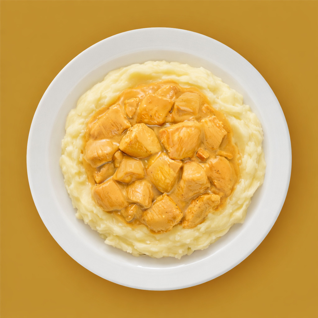 Köri Soslu Tavuk & Patates Püresi