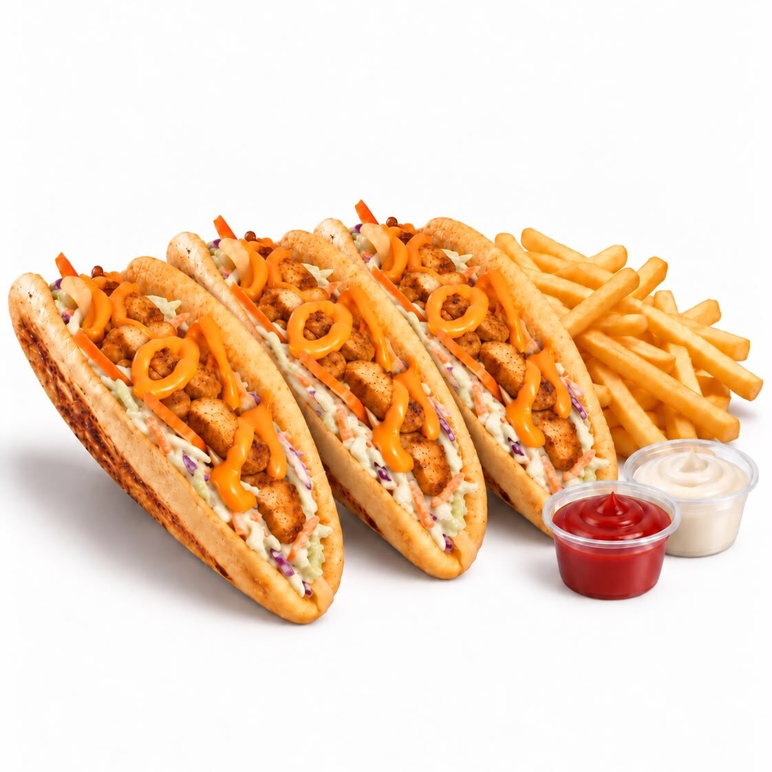 3'lü Bun Tavuk Burger
