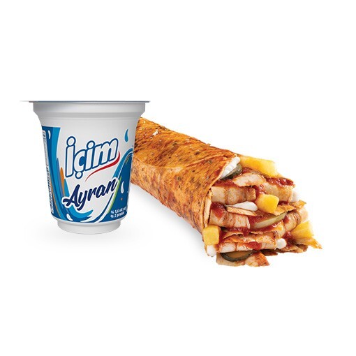 Ekonomik Tavuk Döner Dürüm Menü (L)
