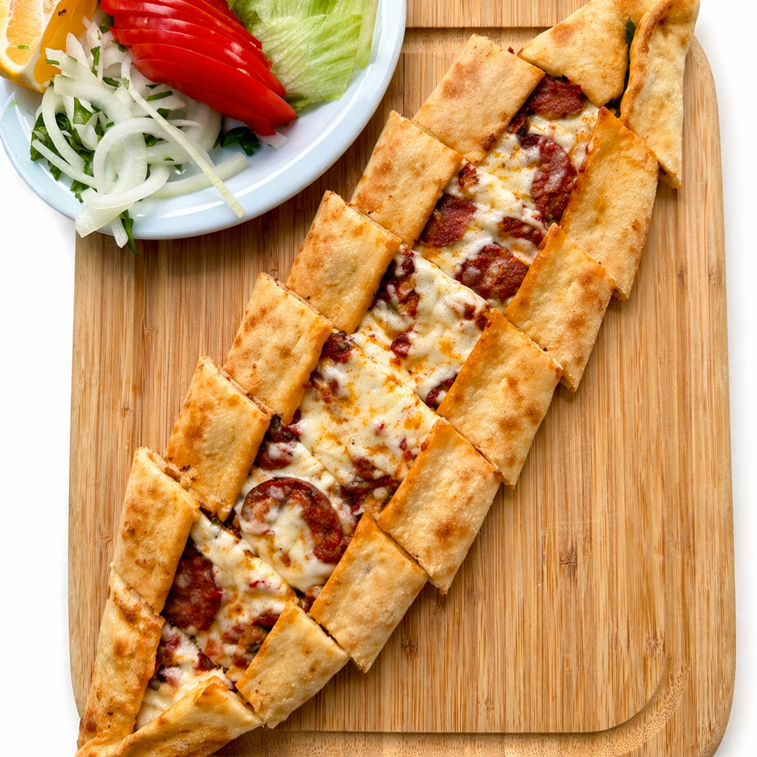 Sucuklu Kaşarlı Pide