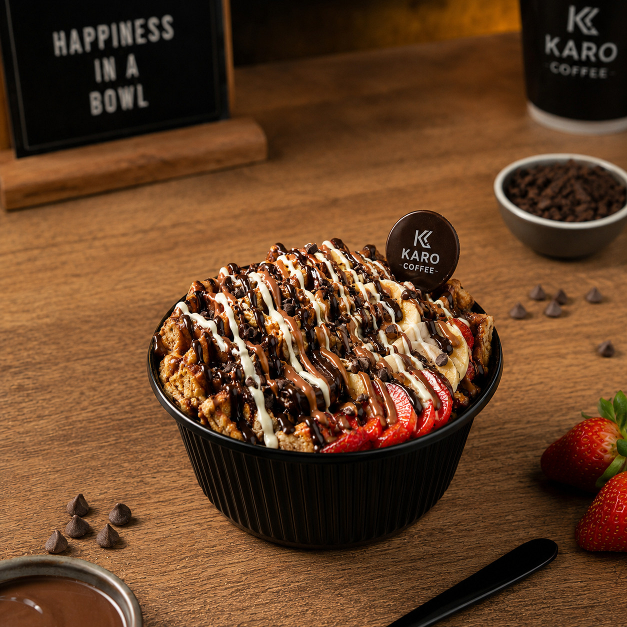 KARO ÇİLEK AROMALI MİNİ BOWL WAFFLE