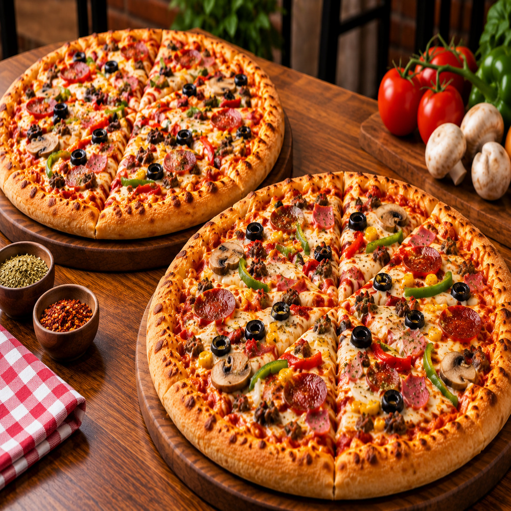 2'li Karışık Pizza (Büyük Boy)