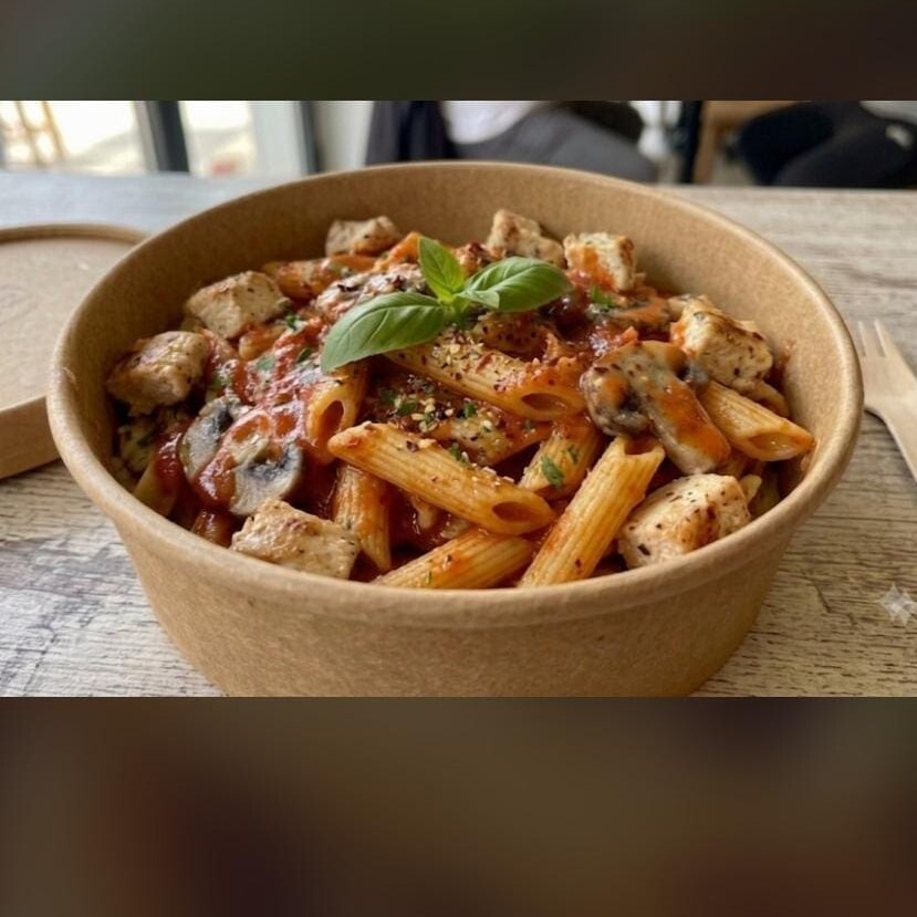Barbekü Soslu Tavuklu Penne