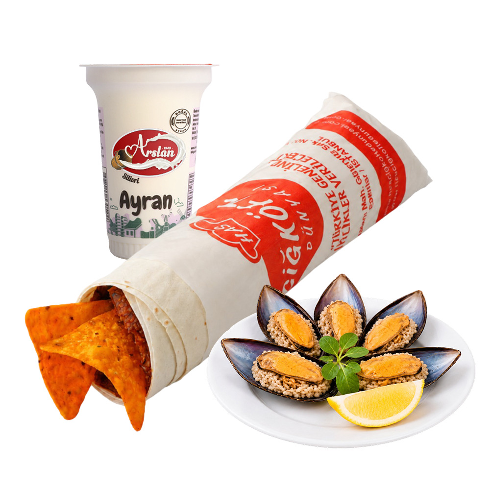 Doritoslu Çiğ Köfte Dürüm Midye Menü