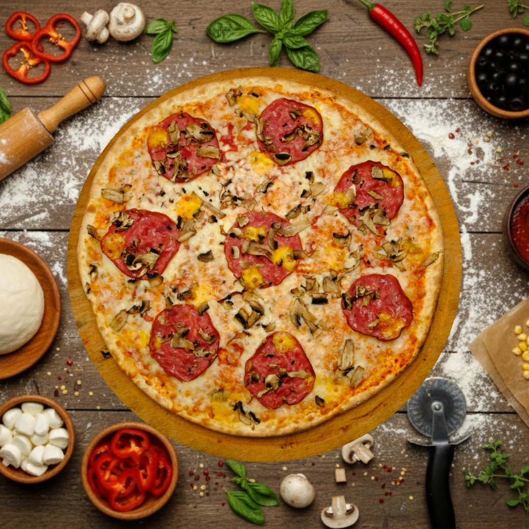 Süper Fümeli Pizza (Küçük)