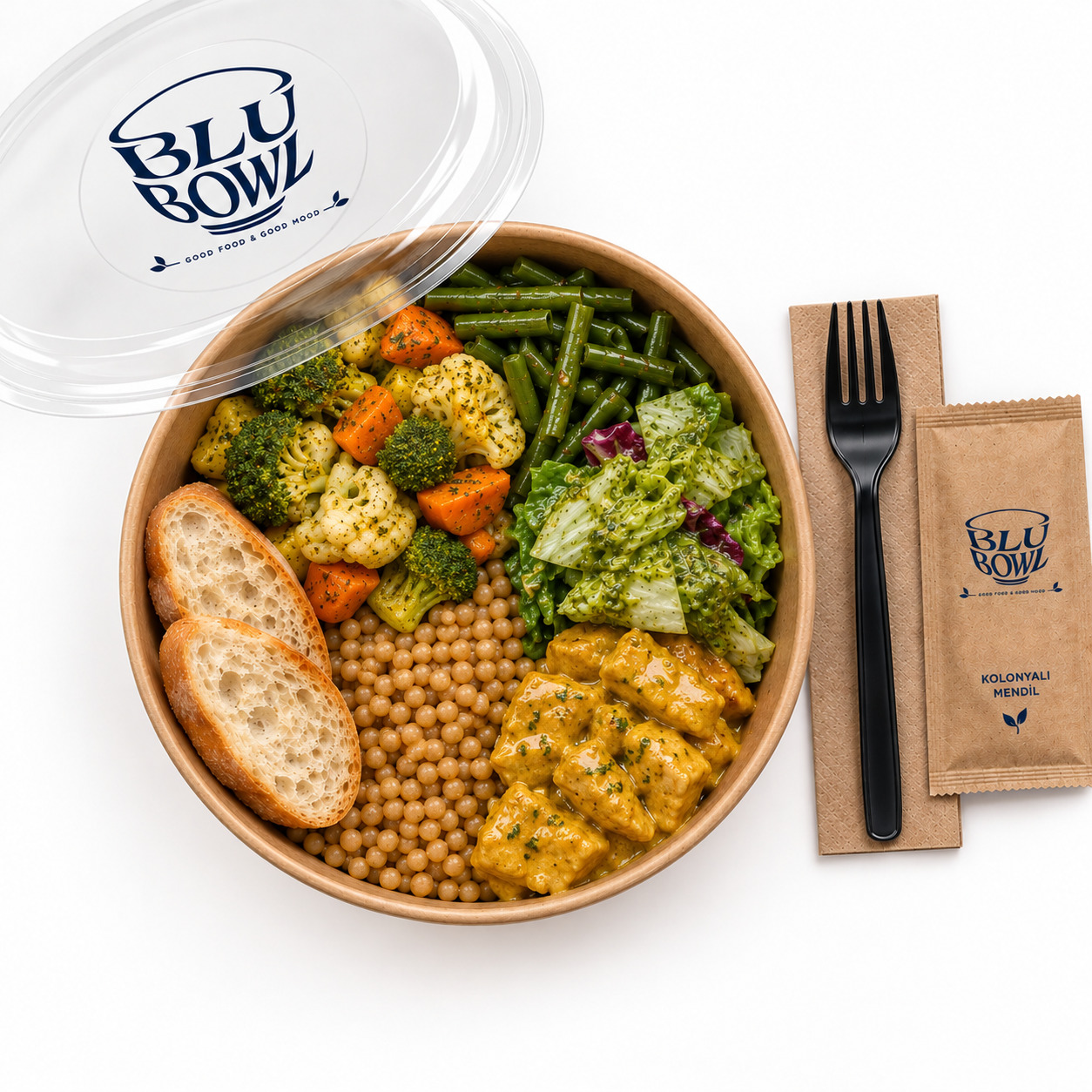 Köri Soslu Tavuk Bowl