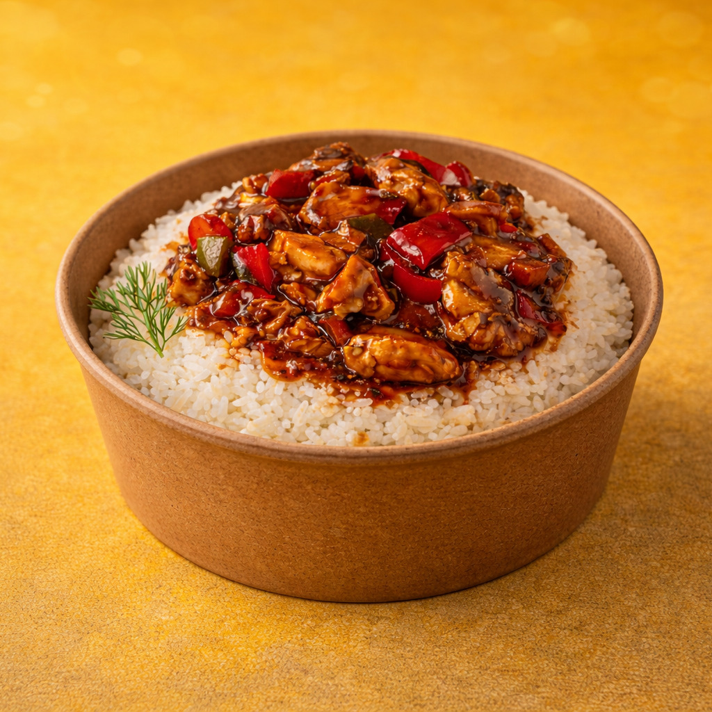 Pilav Üstü Barbekü Soslu Tavuk (400 Gr)