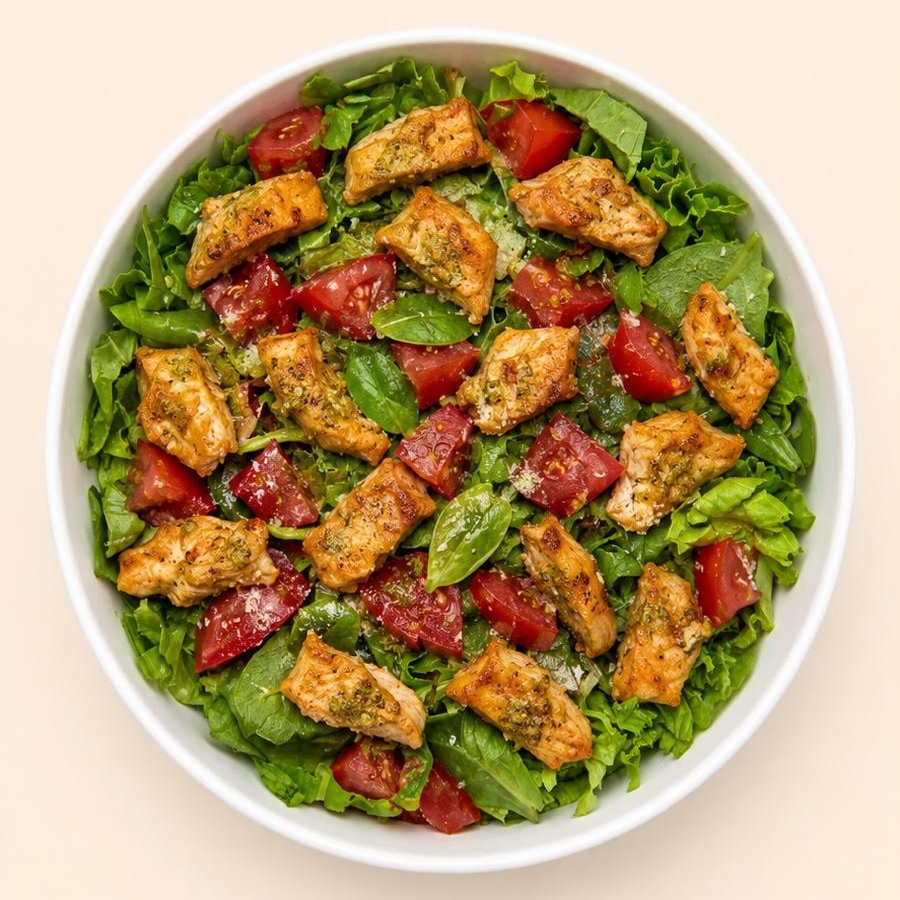 Tavuklu Parmesan Salata 39 gr. Protein Pt. Tuğçe Erdinç Önerisi