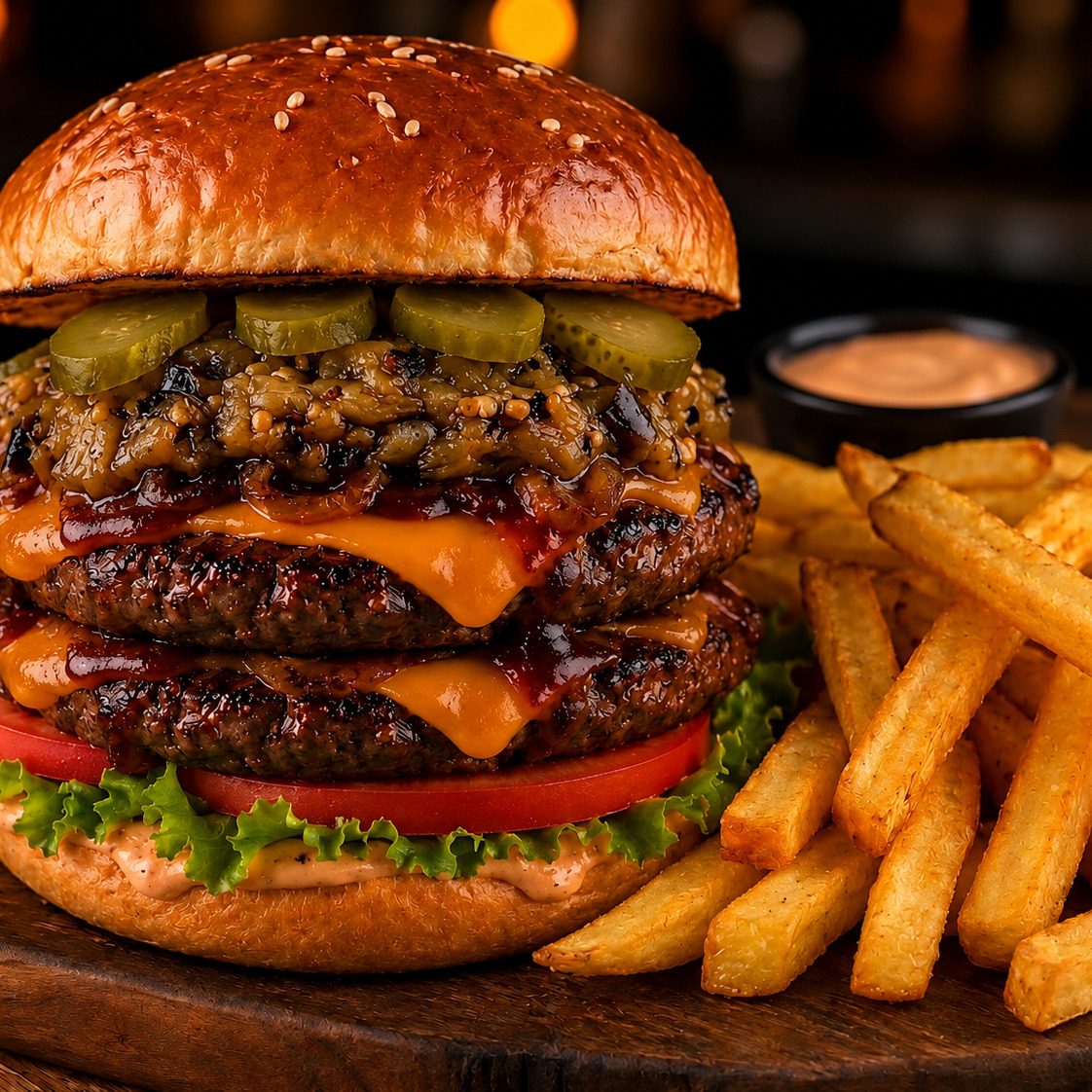 Köz Burger Double