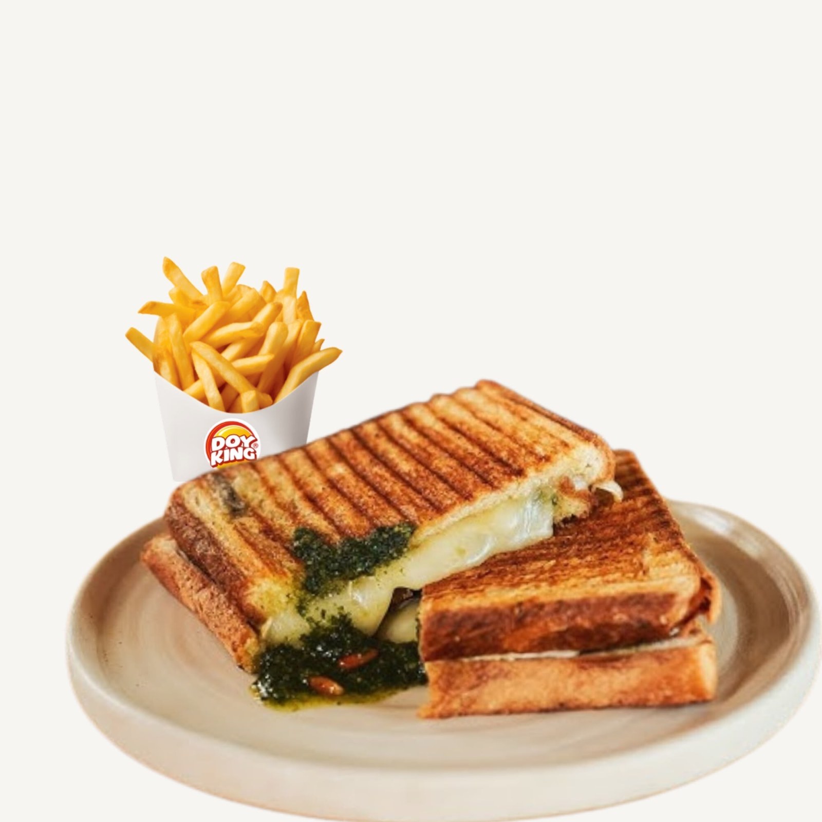 Pesto Soslu İtalyan Usulü Tost