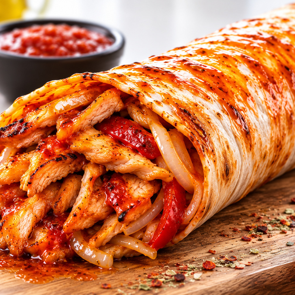 Antakya Usulü Tavuk Döner Dürüm
