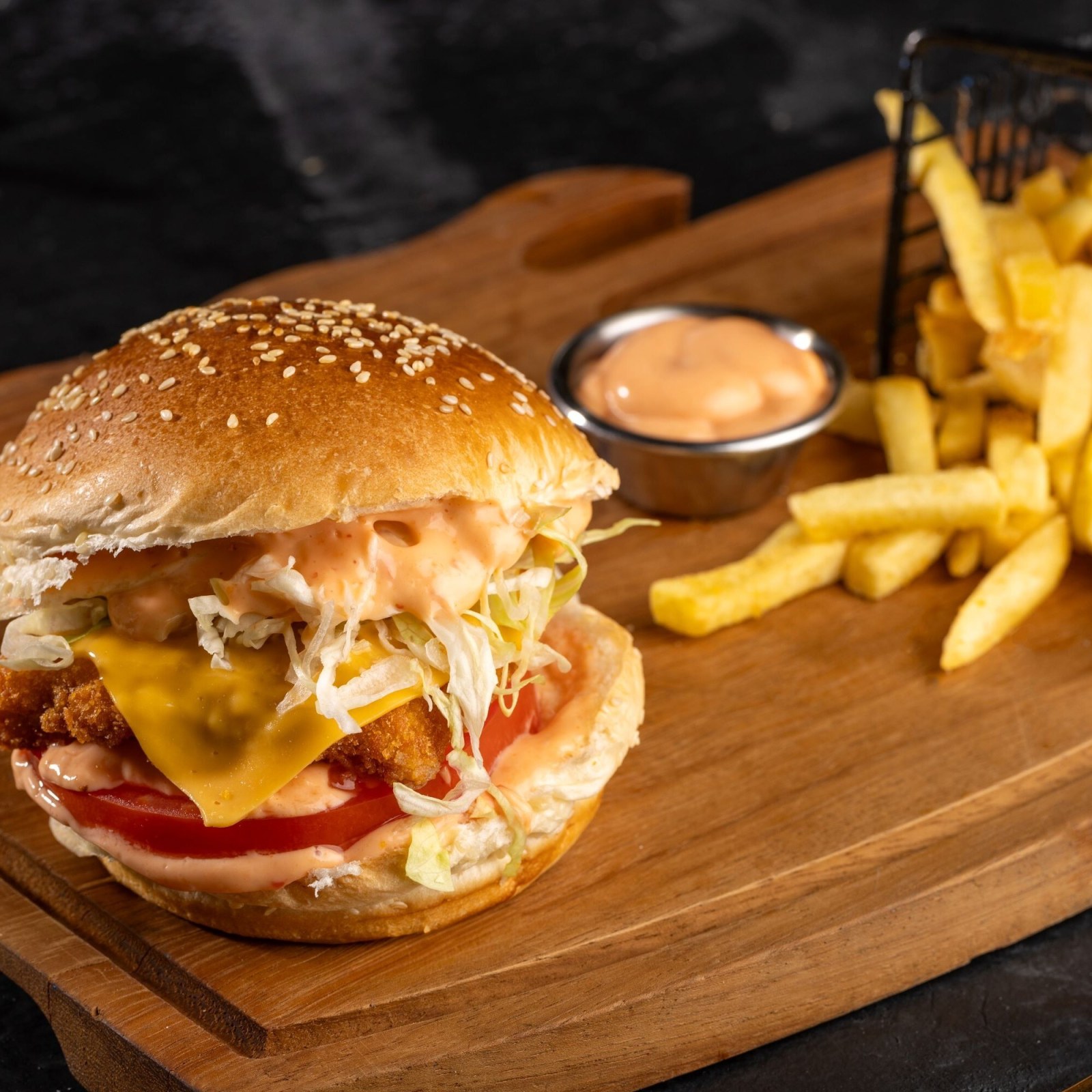 Maya Chicken Burger Menü