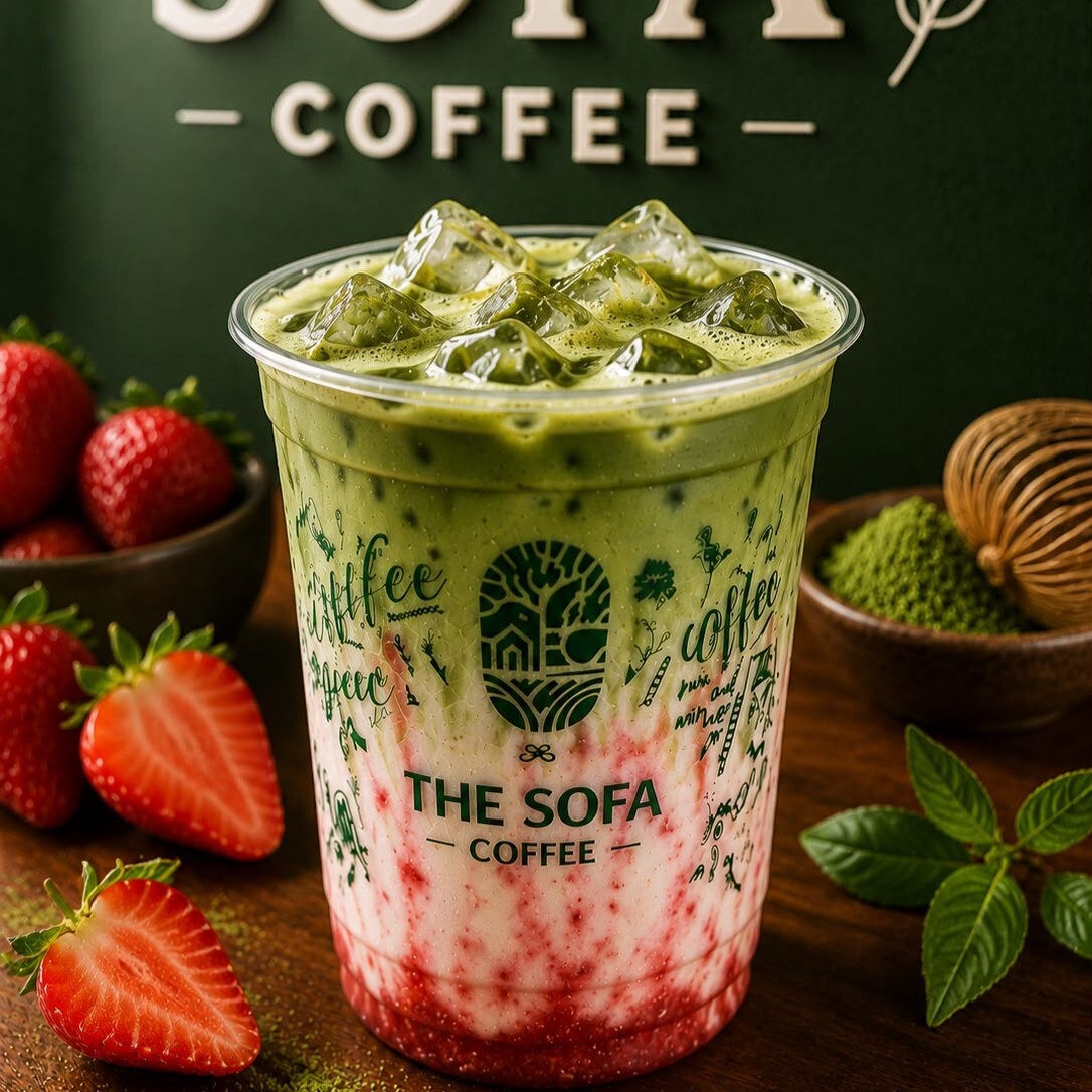 Strawberry Matcha Latte