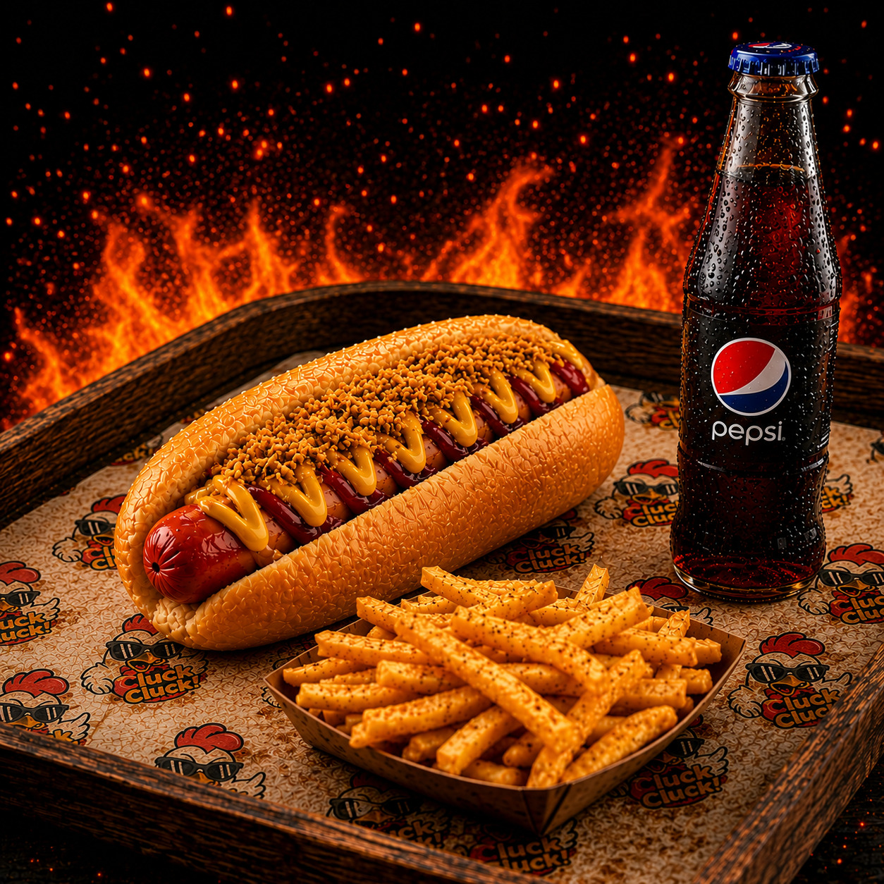 Hot Dog Menü - Solo