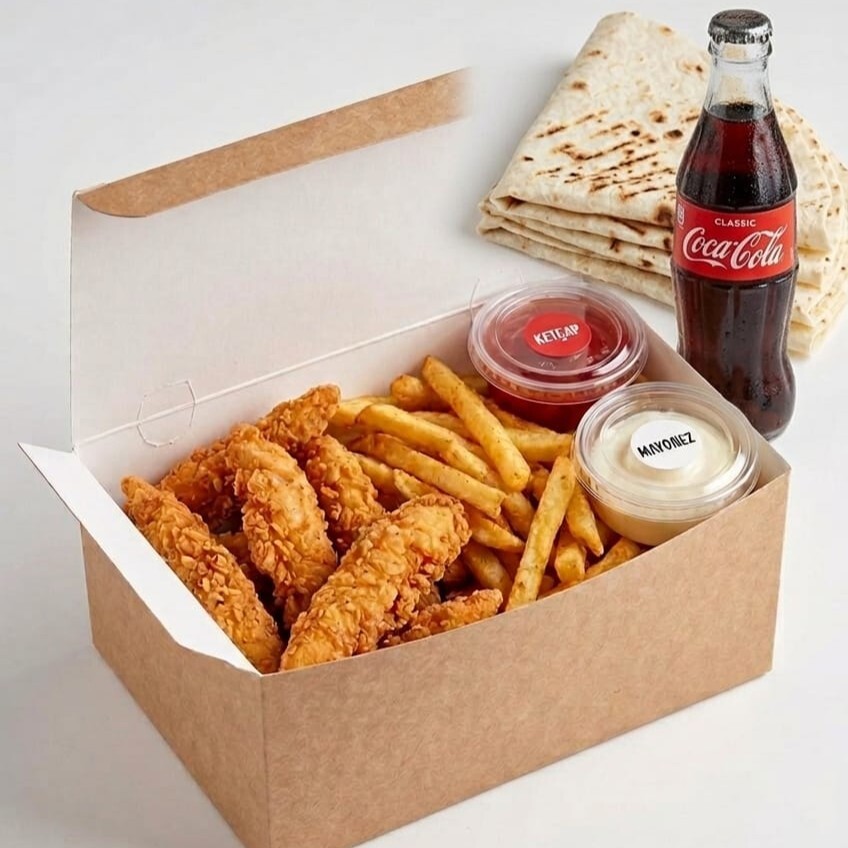 Tenders + Patates + İçecek Menü