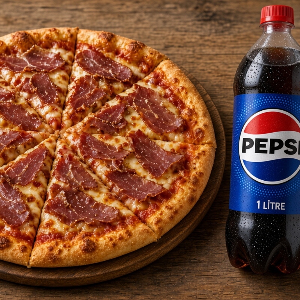 Pastırmalı Pizza (2-3 Kişilik)