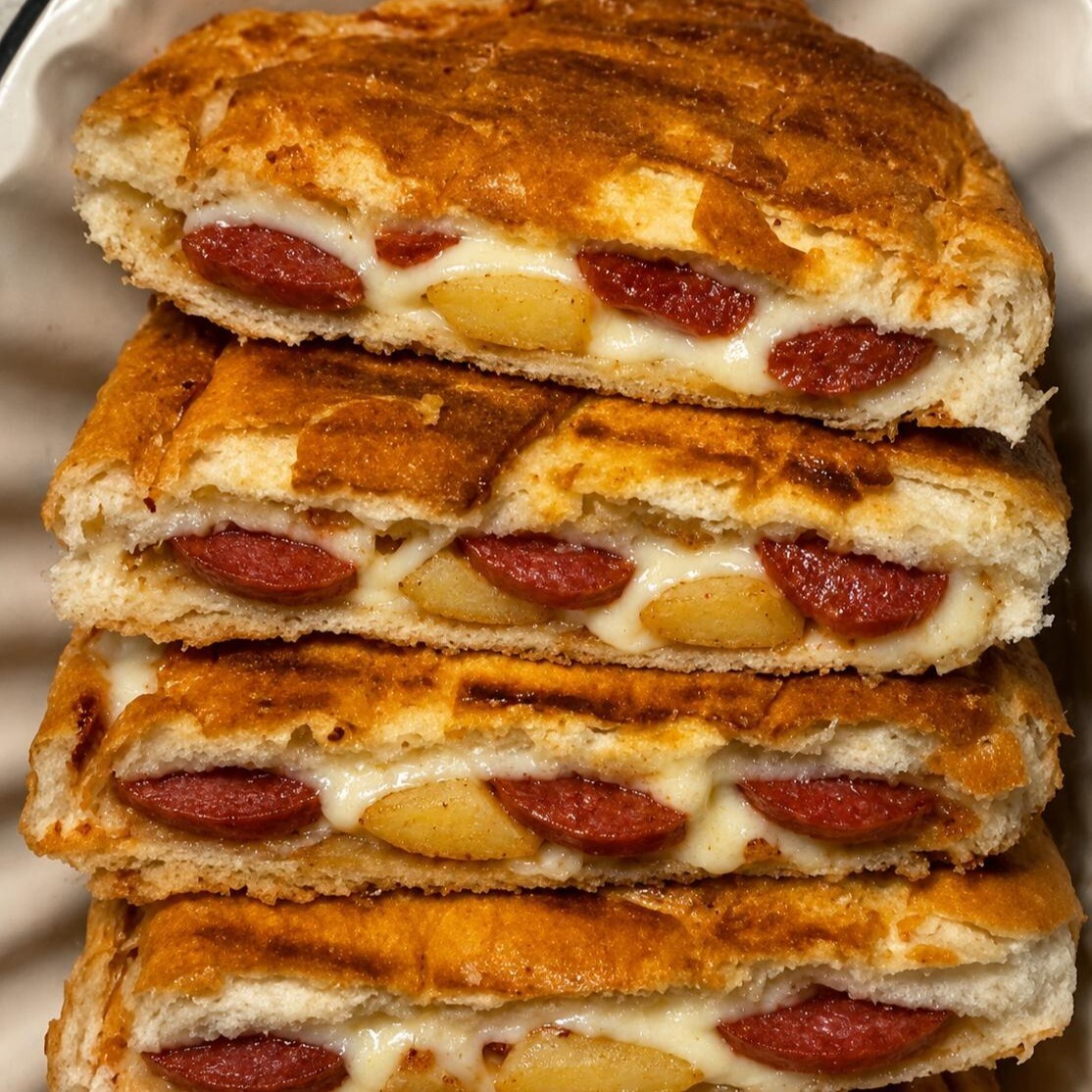 Patates - Sucuk - Kaşar Tost