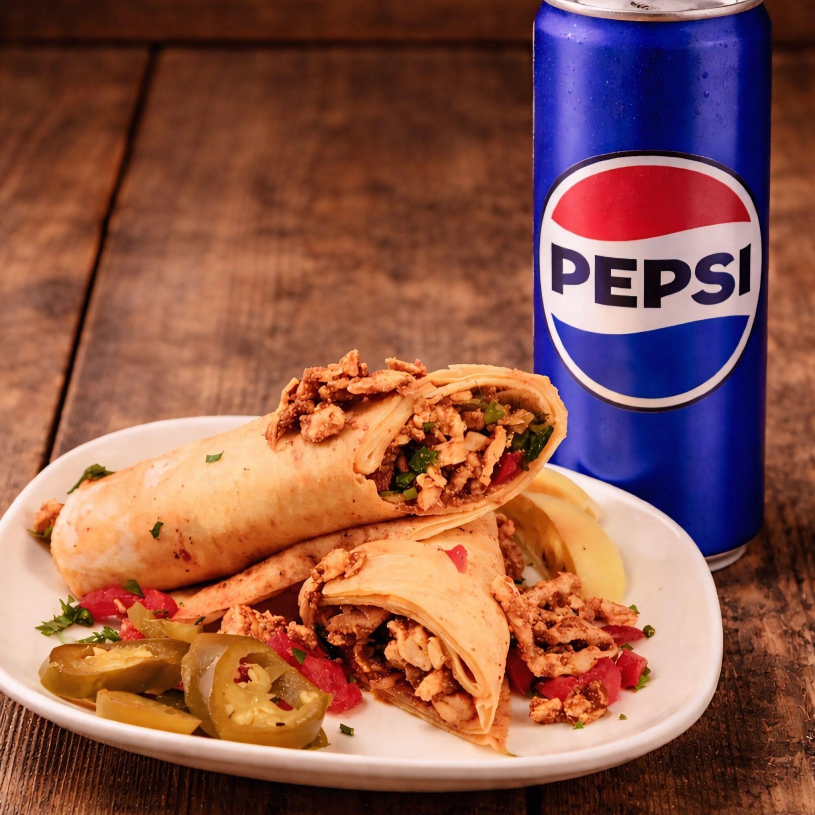 Tavuk Lavaş Tantuni + Pepsi (330 ml)