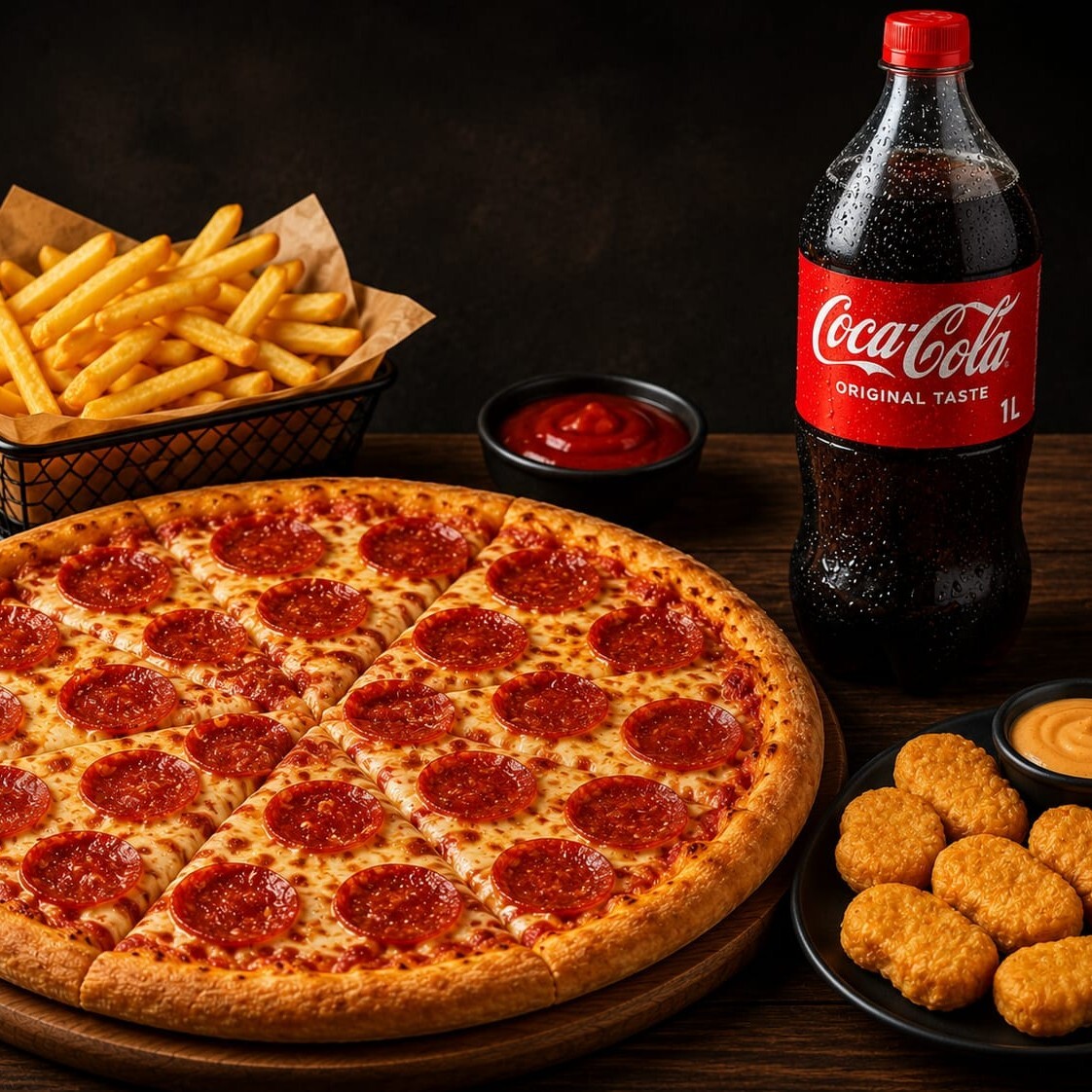 Dilediğin 1 Büyük Boy Pizza Menü
