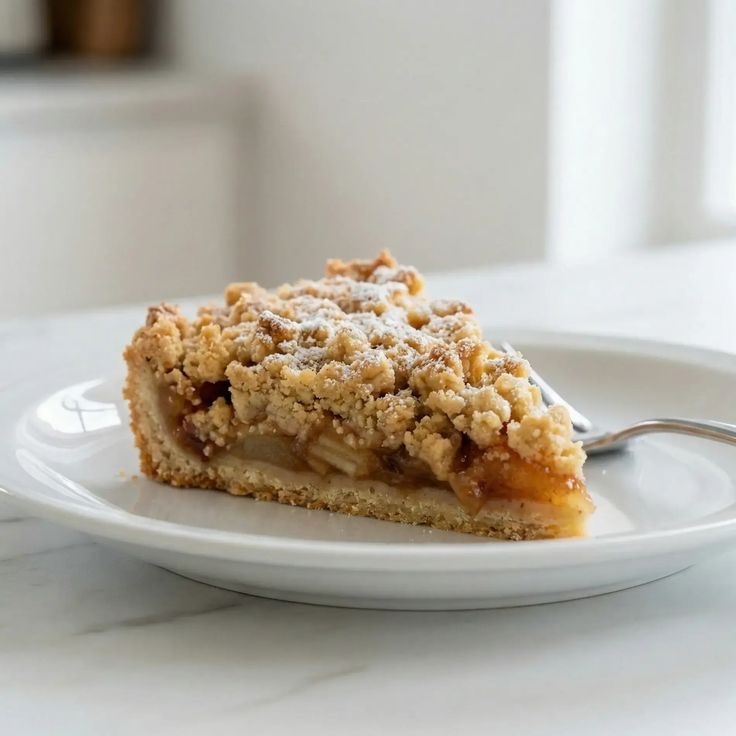 Elmalı Cevizli Crumble Turta