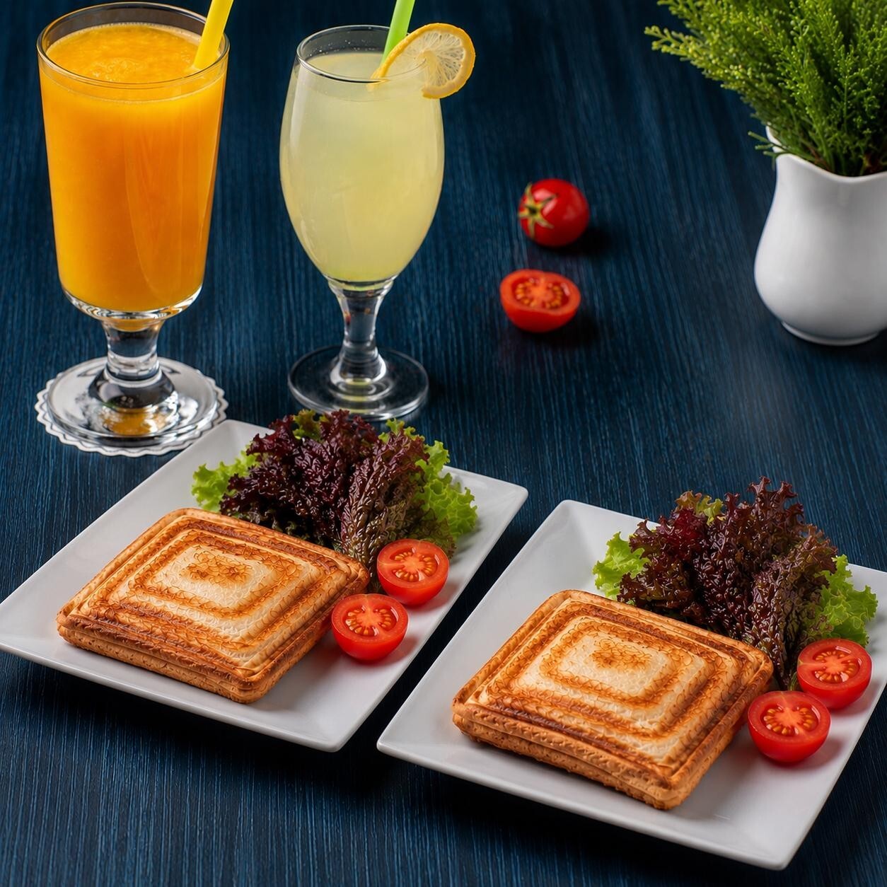 2 Adet Karışık Tost + 2 Adet İçecek (Limonata veya Portakal Suyu 33 Cl)