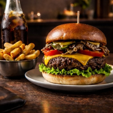 Black Shroom | 130 gr Dana Burger Menü