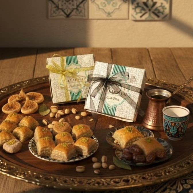 Baklava Kutusu Kurdele (Siyah)