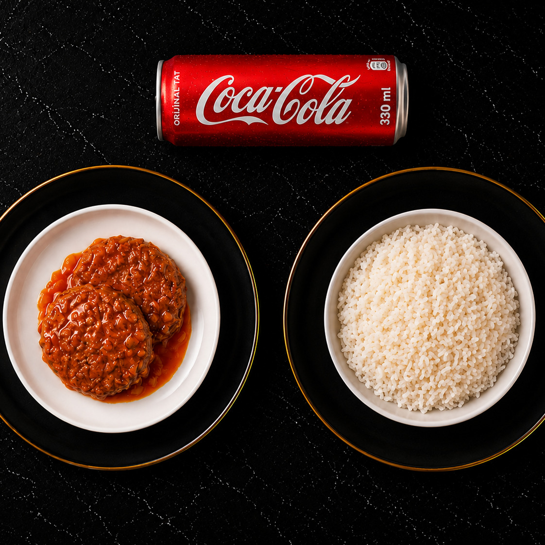 Rosto Köfte & Pirinç Pilavı + Coca Cola (33 ml)