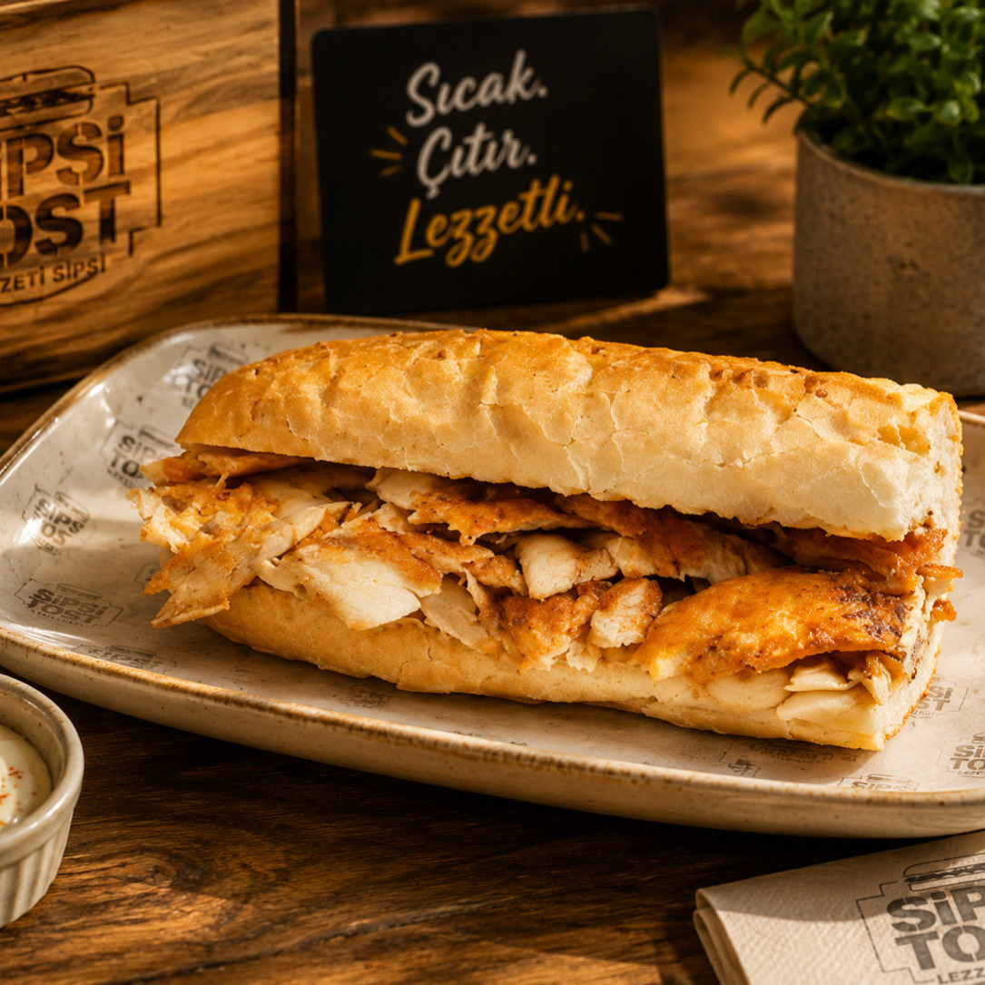 Yarım Ekmek Tavuk Döner