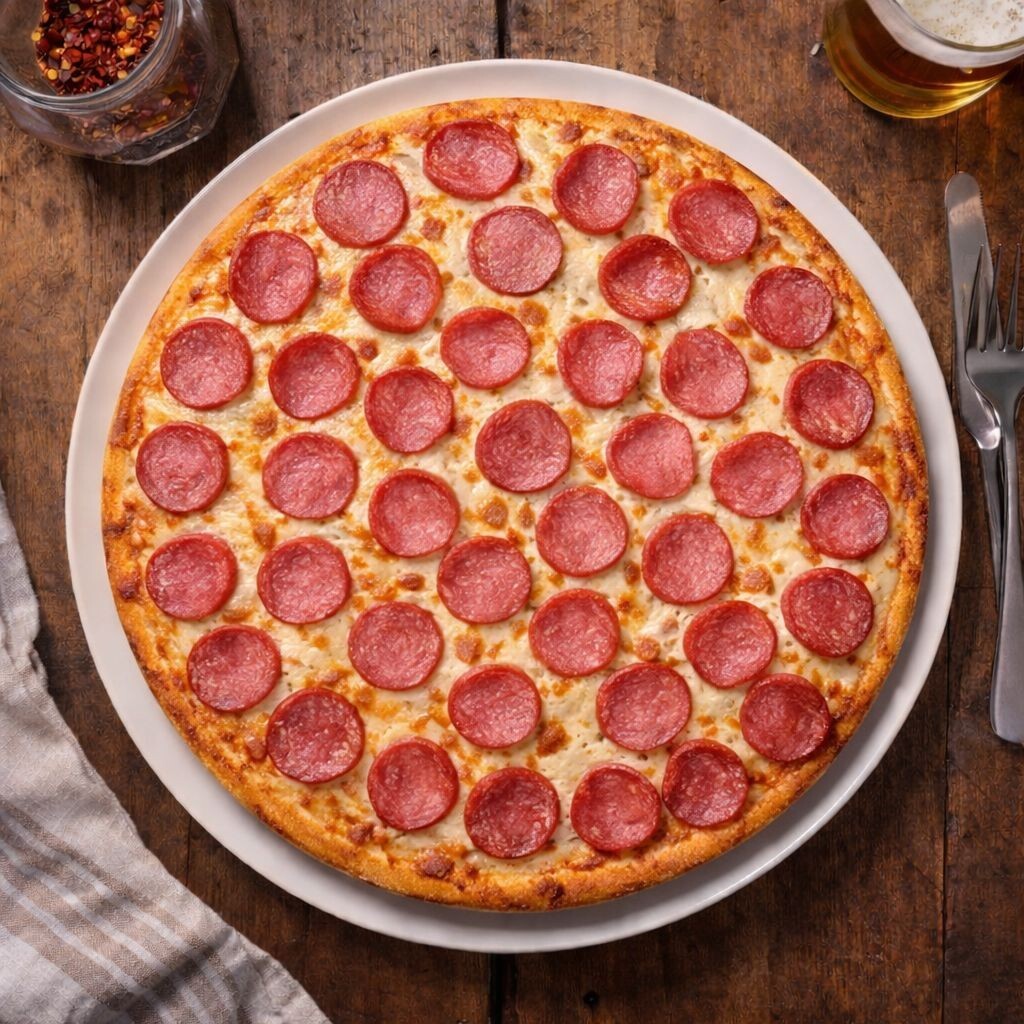 Salamlı Pizza (Orta)