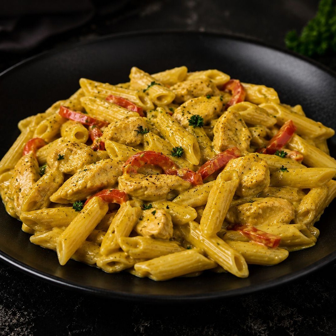 Piliçli Köri Soslu Penne