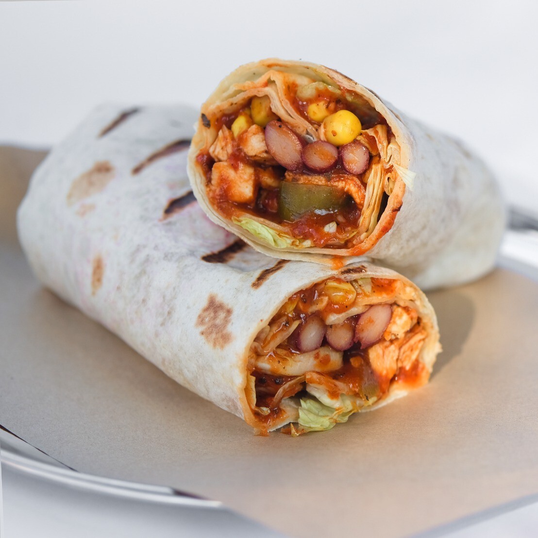 Acılı Tavuklu Meksica Usulü Wrap
