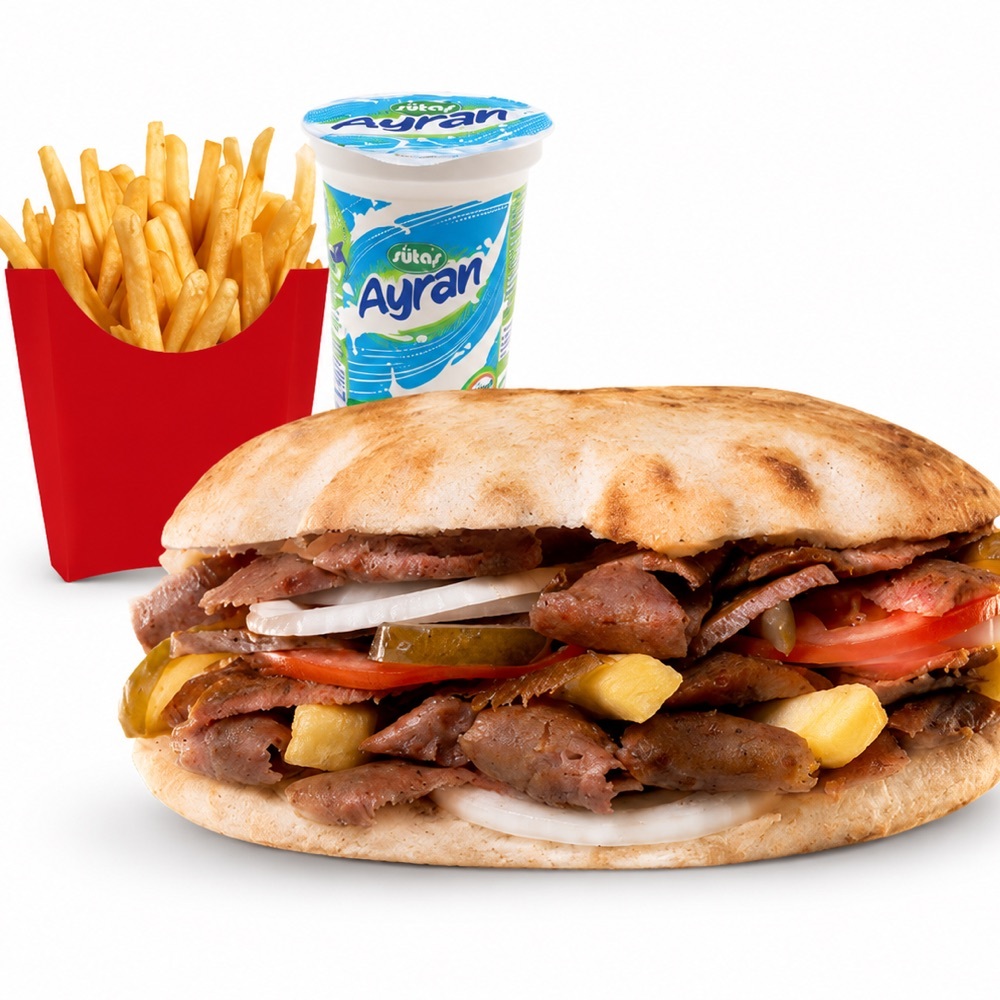 Tombik Ekmek Et Döner Menüsü