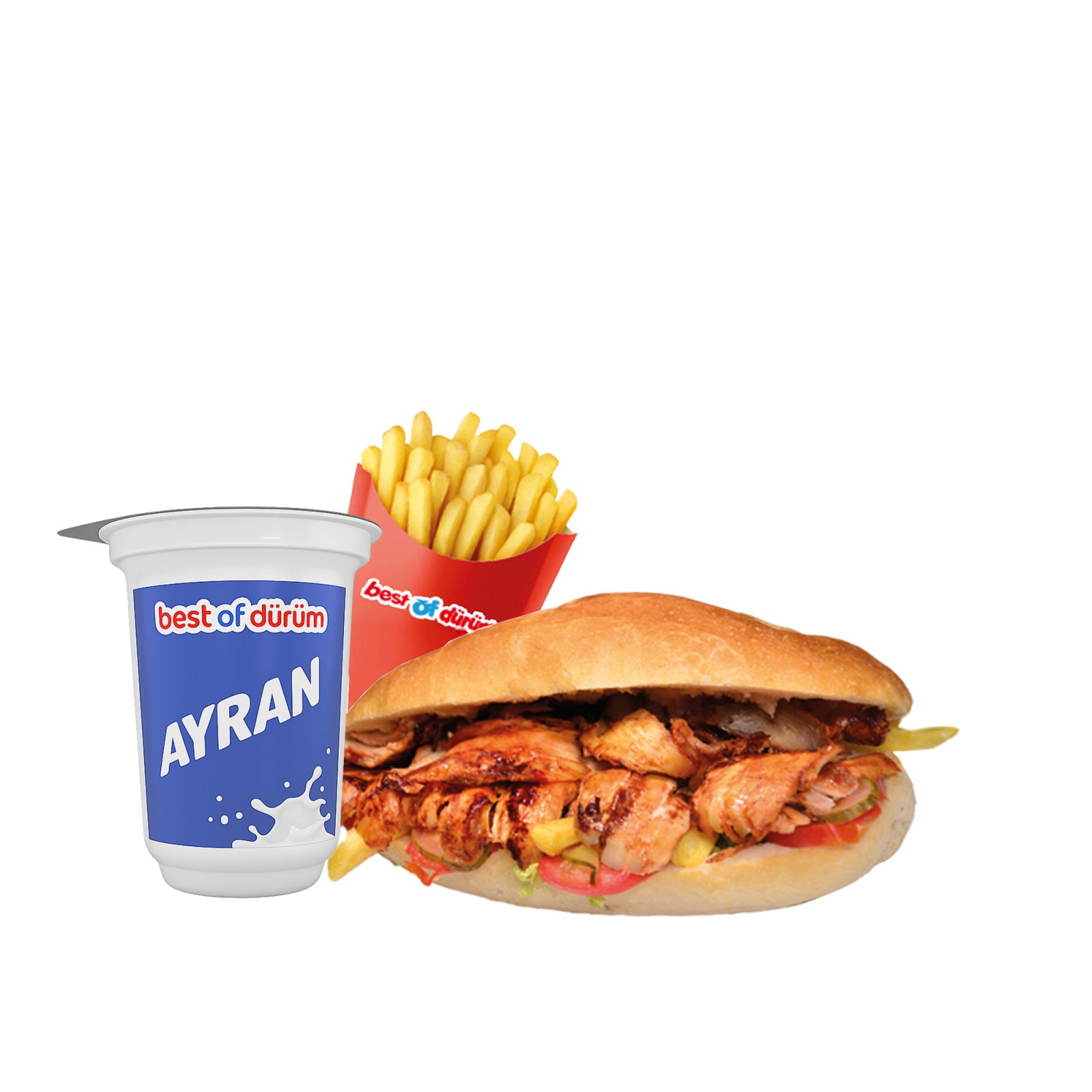 Yarım Ekmek Arası Tavuk Döner Menü