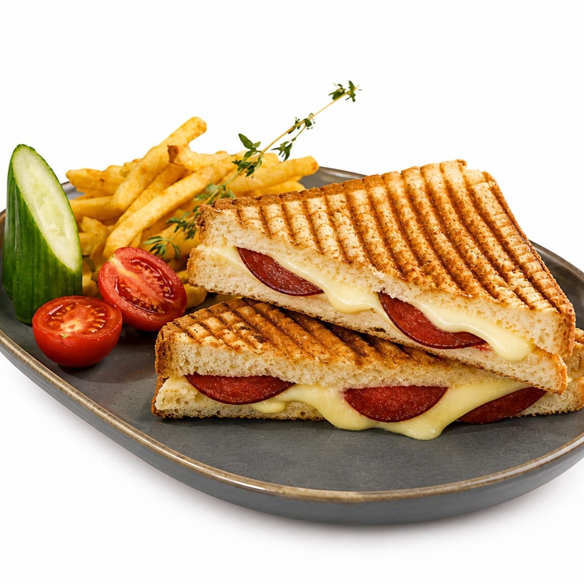 Kaşarlı Sucuklu Tost