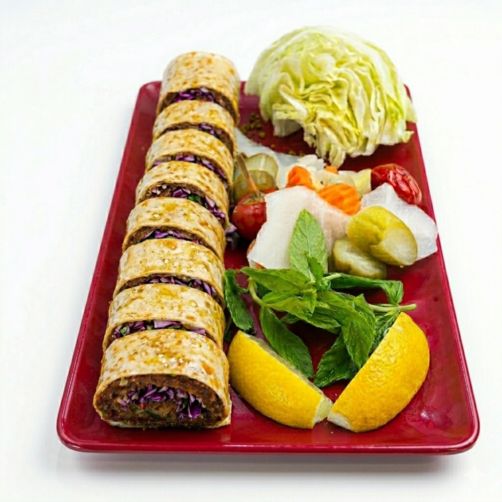 Mor Lahanalı Sushi Çiğ Köfte