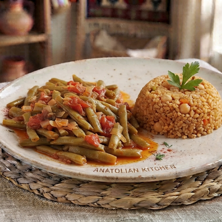 Anadolu Mutfağından Taze Fasulye & Bulgur Pilavı