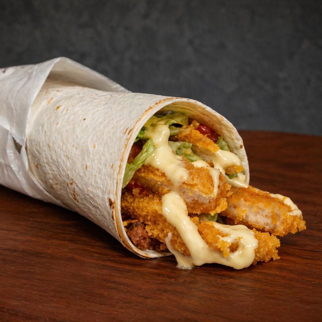 Schnitzel Çiğ köfte dürüm
