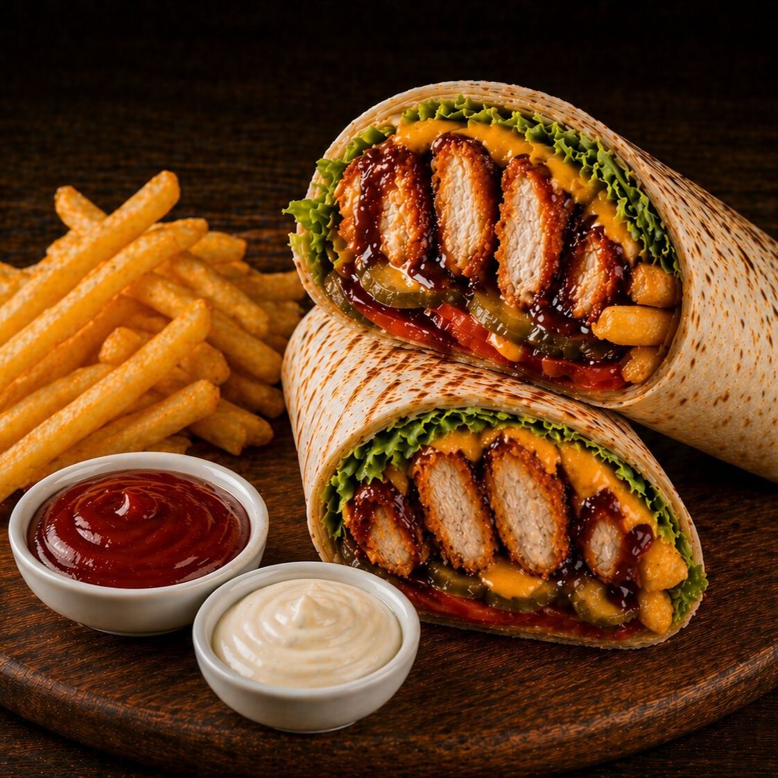 Bbq Cheddar Roll Menü