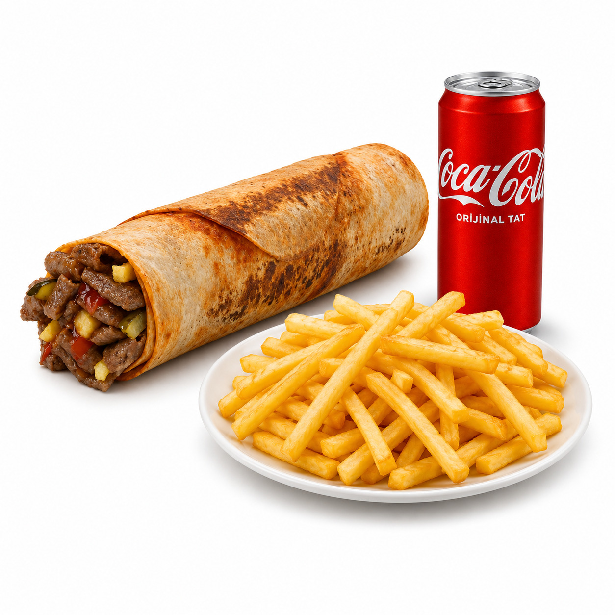Dürüm Et Döner Menü (120 gr.)