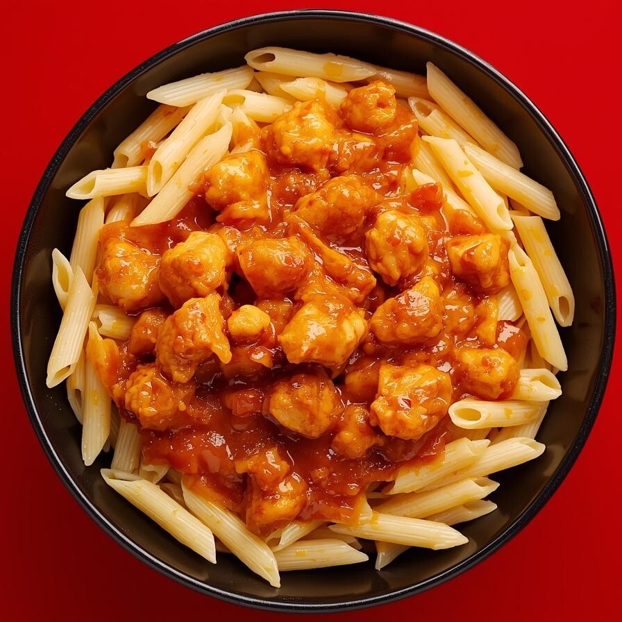 Sweet Chili Soslu Tavuklu Makarna